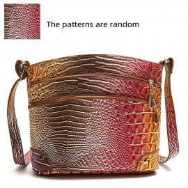 [Large Capacity] Crocodile Pattern Women's Bag | Versatile and Stylish | Large Capacity Crossbody Bag