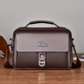 Premium Men's Sling Bag - Spacious Commuter Sling Bag for Work & Travel | Stylish Single Shoulder Messenger Bag | Versatile Black & Brown Multi-Compartment Bag | Laptop Bag | Business Document File Portfolio
