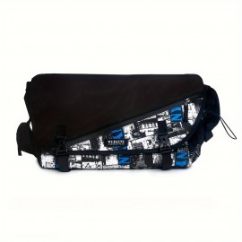 Casual Men's Crossbody Messenger Bag, Durable Laptop Bag
