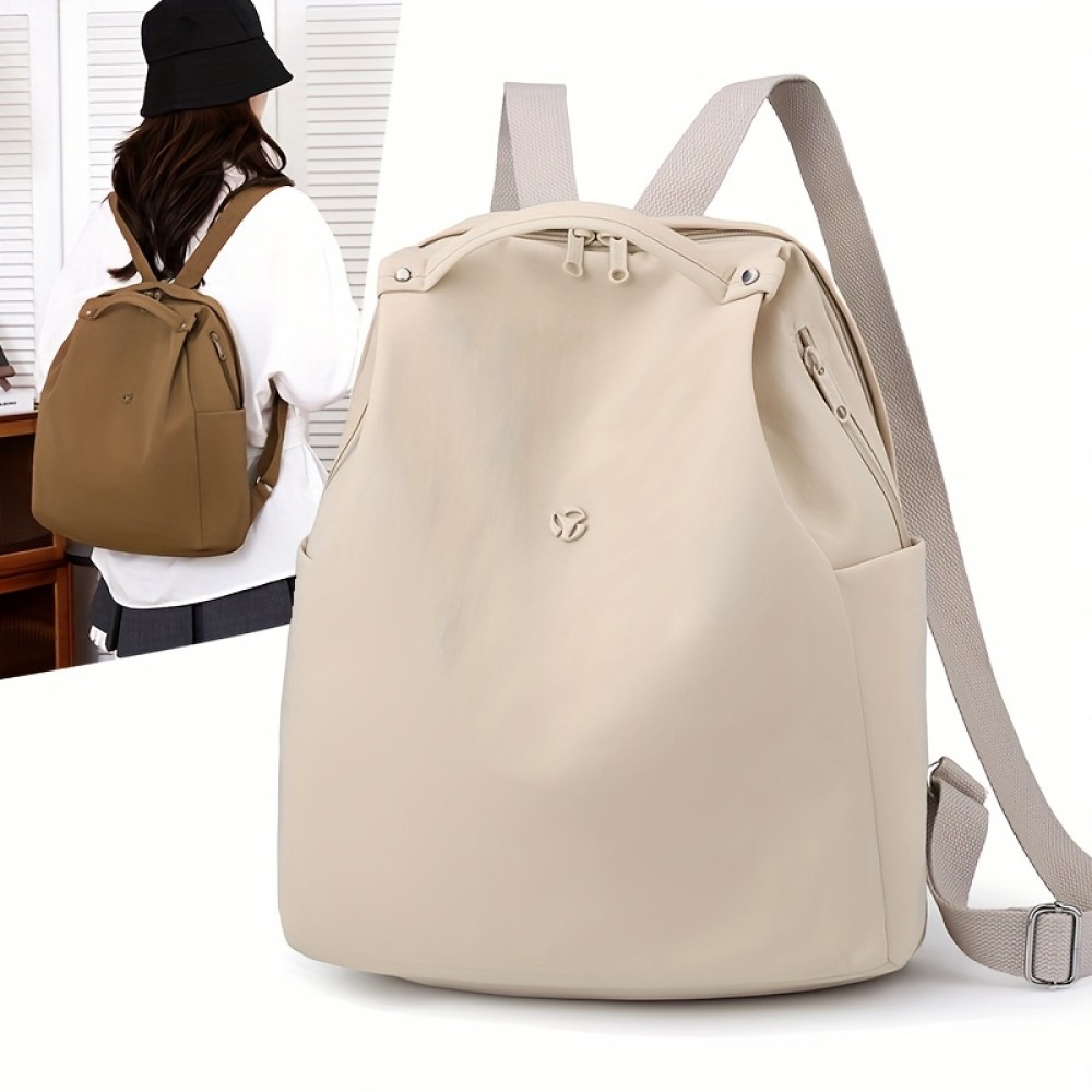 Women's Fashion Backpack Oxford Fabric Multi Pocket Stylish Casual Daypack Lightweight Travel Bag for Women