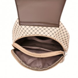 Stylish Women's High Quality Synthetic Leather Backpack - Soft Shell Lightweight Travel Bag with Multiple Pockets, Adjustable Straps & Charms (Bright Pink/Coffee Brown/Terracotta/Black), Casual Daypack, Backpack for Travel