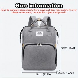 Personalized Embroidery Diaper Bag for Women, Large Capacity Mommy Backpack with Portable Foldable Design, Lightweight Travel Bag with Stroller Straps, Custom Name for Maternity, Hospital, Vacation, Outing