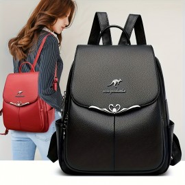 Women'S Large Capacity Backpack - Elegant Minimalist Purse with Magnetic Closure, Spacious Work for Women, School, Travel, Backpack For Travel, Retro Style, Sturdy Construction, College Students