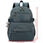 Women's Large Capacity Backpack - Heavy-Duty Nylon School Backpack with Multiple Zippered Compartments, Adjustable Padded Shoulder Straps & Laptop Sleeve, Lightweight Backpack for College, Travel, - Available in Navy Blue, Lake Blue, Burgundy, Black - Ideal Gift for Women,W - Stylish & Functional Everyday Backpack, Backpack For Women, Bags For Women, Travel Backpack, Back Pack For Womens, Backpacks For Women, Bagpack For Women, Backpack For Women Travel, Backpack For School,