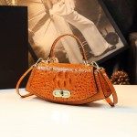 Women's Elegant Crossbody Bag - Convertible Shoulder Purse Clutch with Golden-Tone Hardware, Available in Orange/White/Purple/Green/Black - Sophisticated Everyday & Formal Events Handbag for Women, Versatile Accessory, Chic Design, Premium Hardware, Stylish Tote, Fashion Lovers
